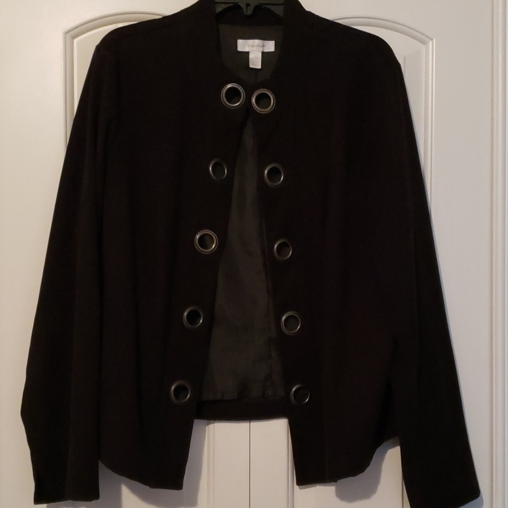 Black suede blazer
